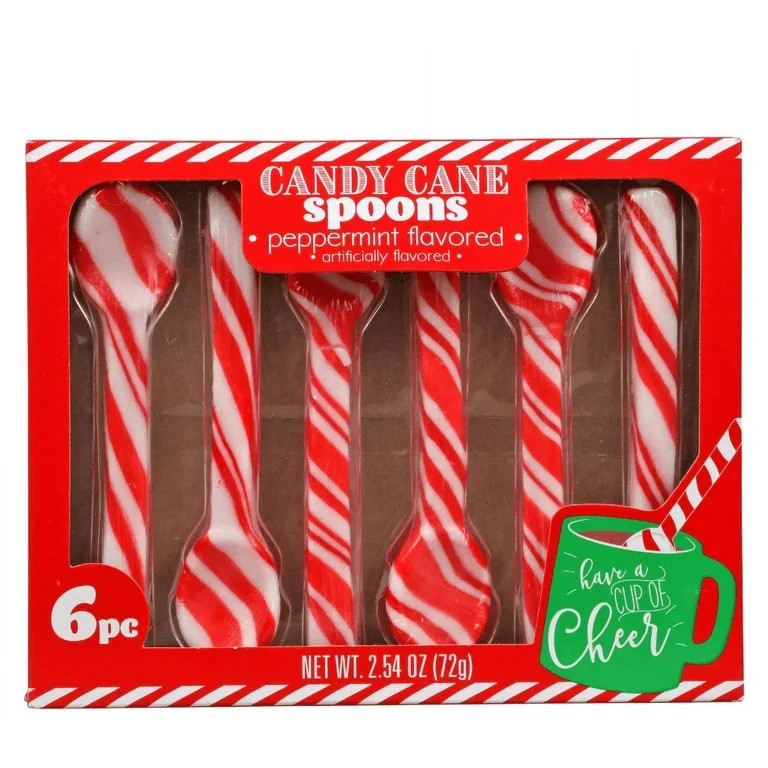 Hilco Christmas Holiday Peppermint Candy Cane Spoons, 6-ct. Boxes | Walmart (US)