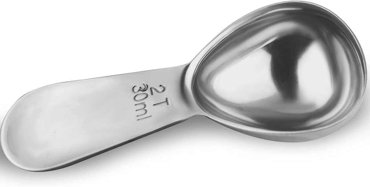 Coffee Scoop 18/8 Stainless Steel Coffee Measuring Spoon 2 Tablespoon Coffee Scoop Short Handle M... | Amazon (US)