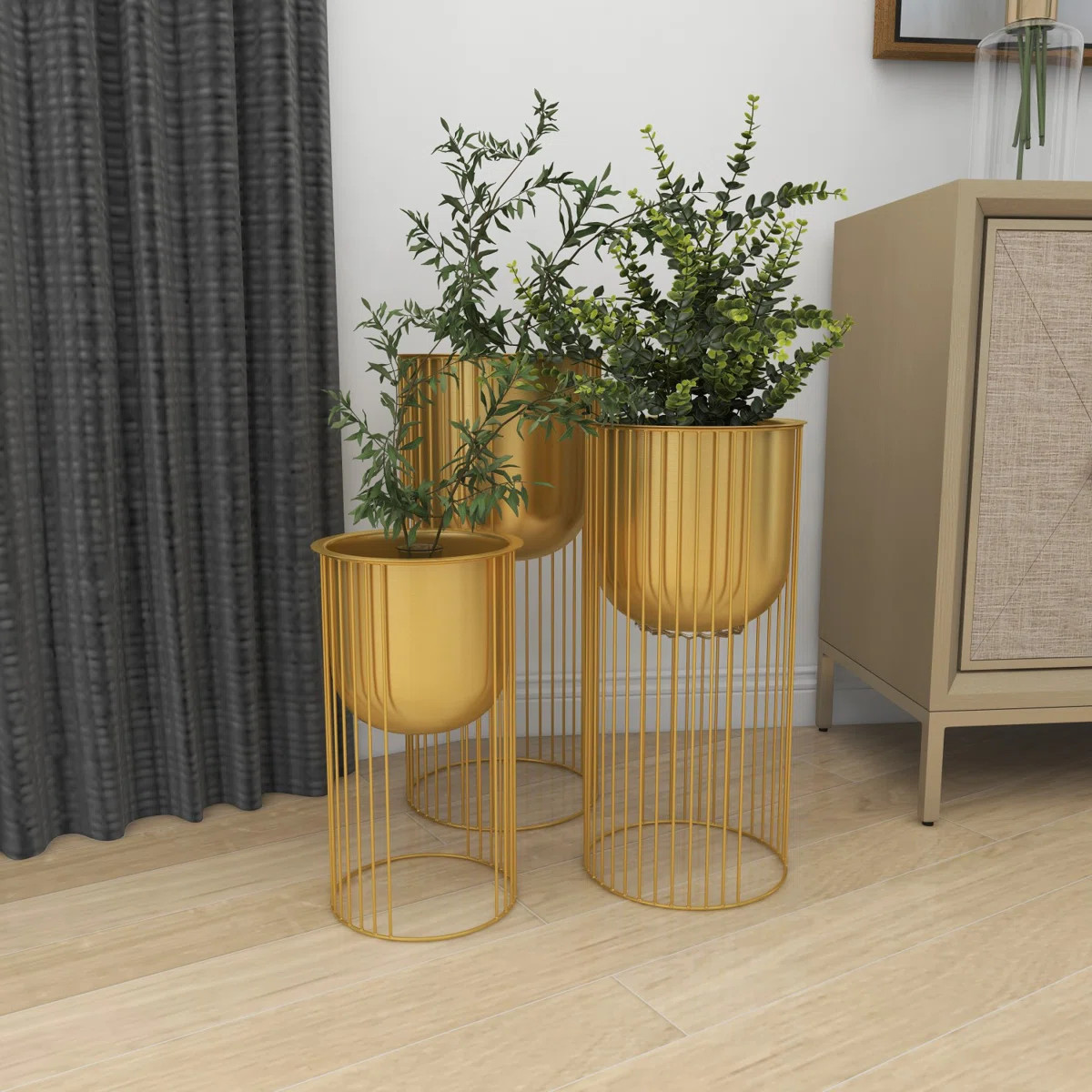 Gunnarr Iron Planter (Set of 3) | Wayfair North America