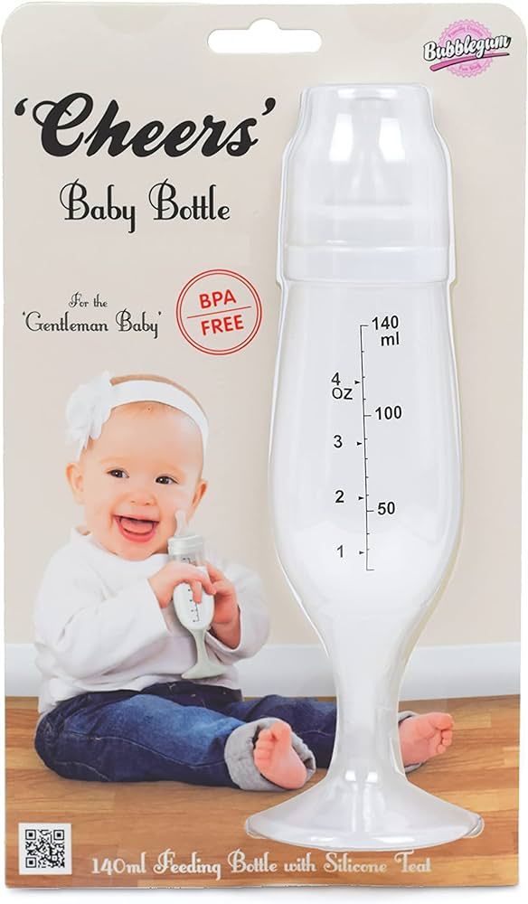 Bubblegum 'Cheers' Champagne Flute Baby Bottle | Amazon (US)