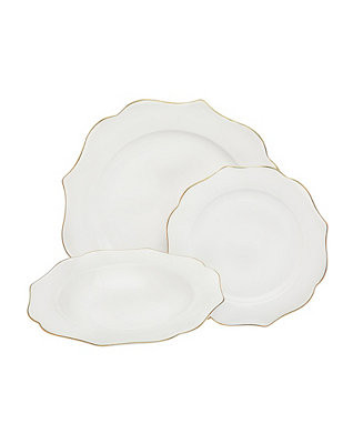 Godinger Arendale Bone 12 Piece Dinnerware Set, Service for 4 & Reviews - Fine China - Macy's | Macys (US)