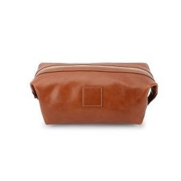 Men's Shave Kit - British Tan Florentine Leather | Barrington Gifts