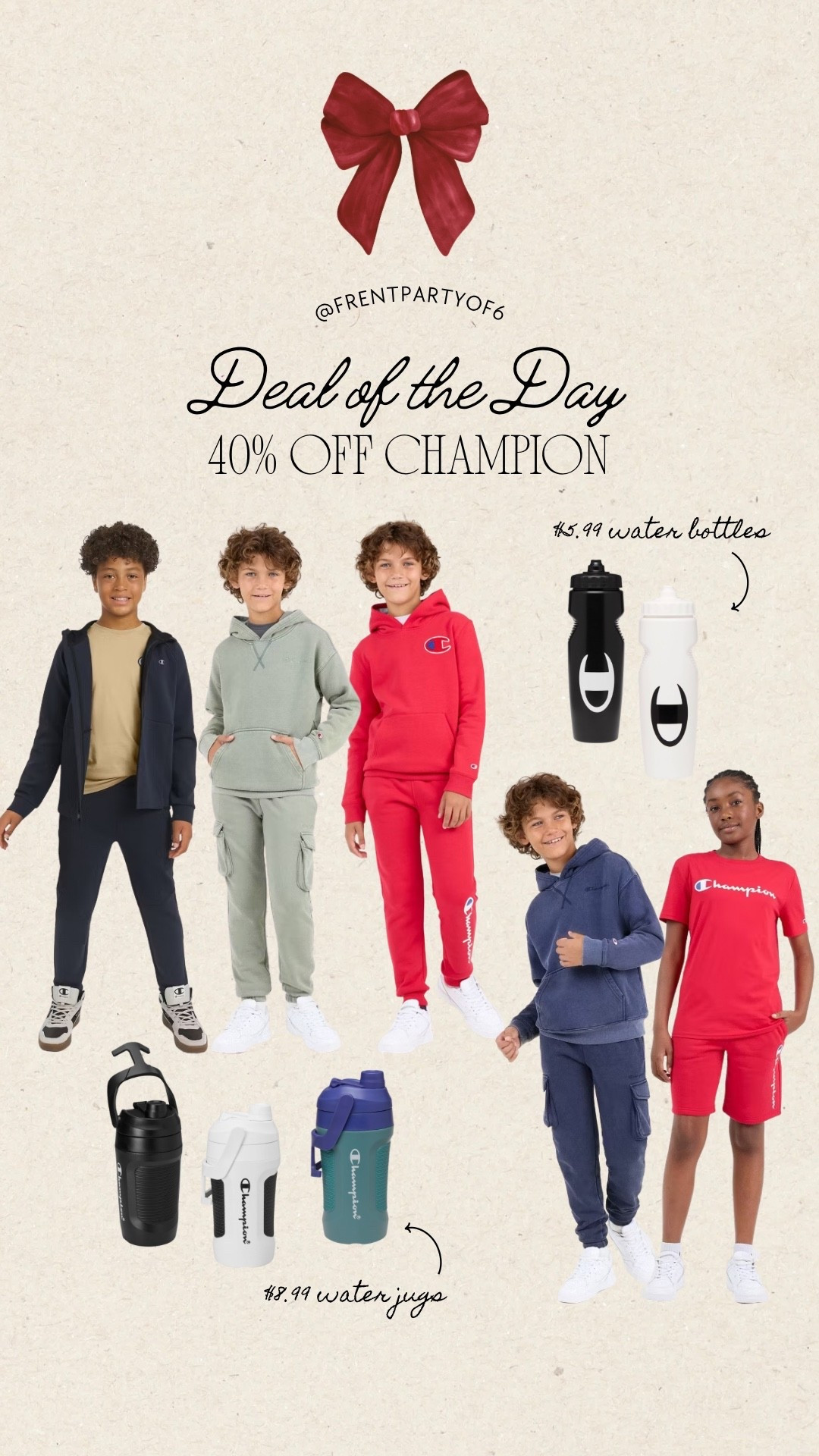 One day deal at target, 40% off champion clothing. This one’s for the boys!

#LTKSaleAlert #LTKKids #LTKFindsUnder50