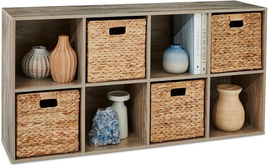 Best Choice Products 8-Cube Storage Organizer, 11in Shelf Opening, Bookcase, Display Shelf, Custo... | Amazon (US)