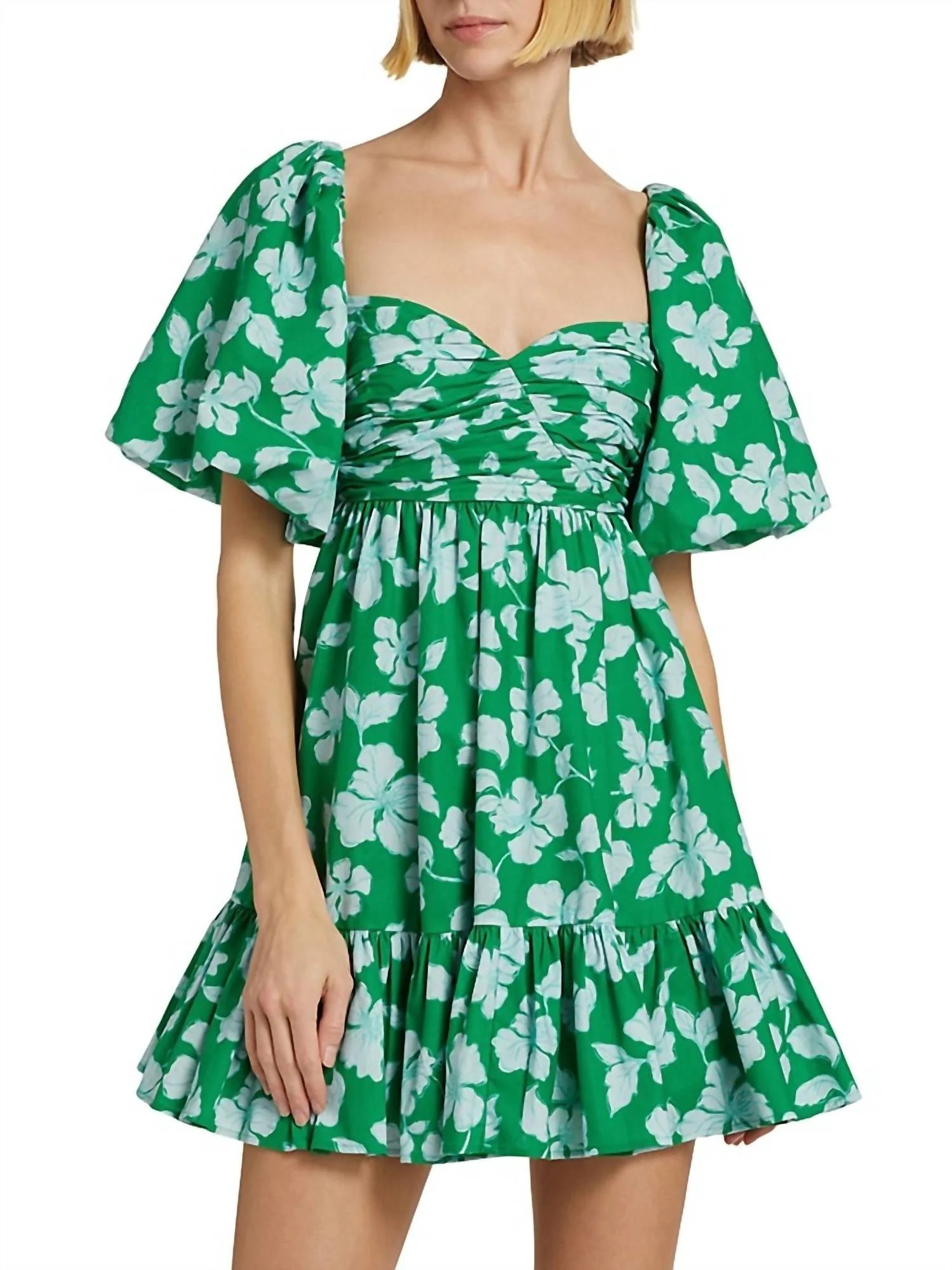 Martine Mini Dress In Frog Flower | Shop Simon