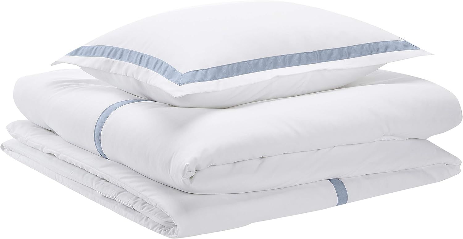 Amazon Basics Ribbon Embellishment Comforter Set - Soft, Easy-Wash Microfiber - Twin/Twin XL, Dus... | Amazon (US)