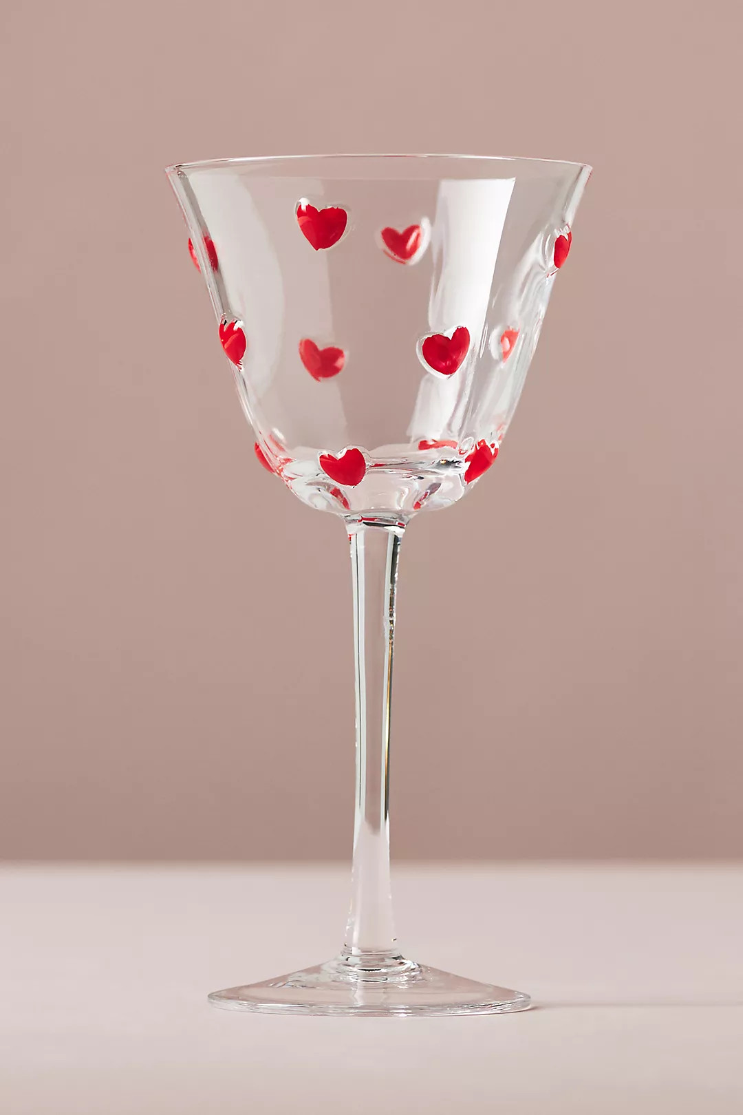 Handpainted Amorette Heart Icon Coupe Glass | Anthropologie (US)