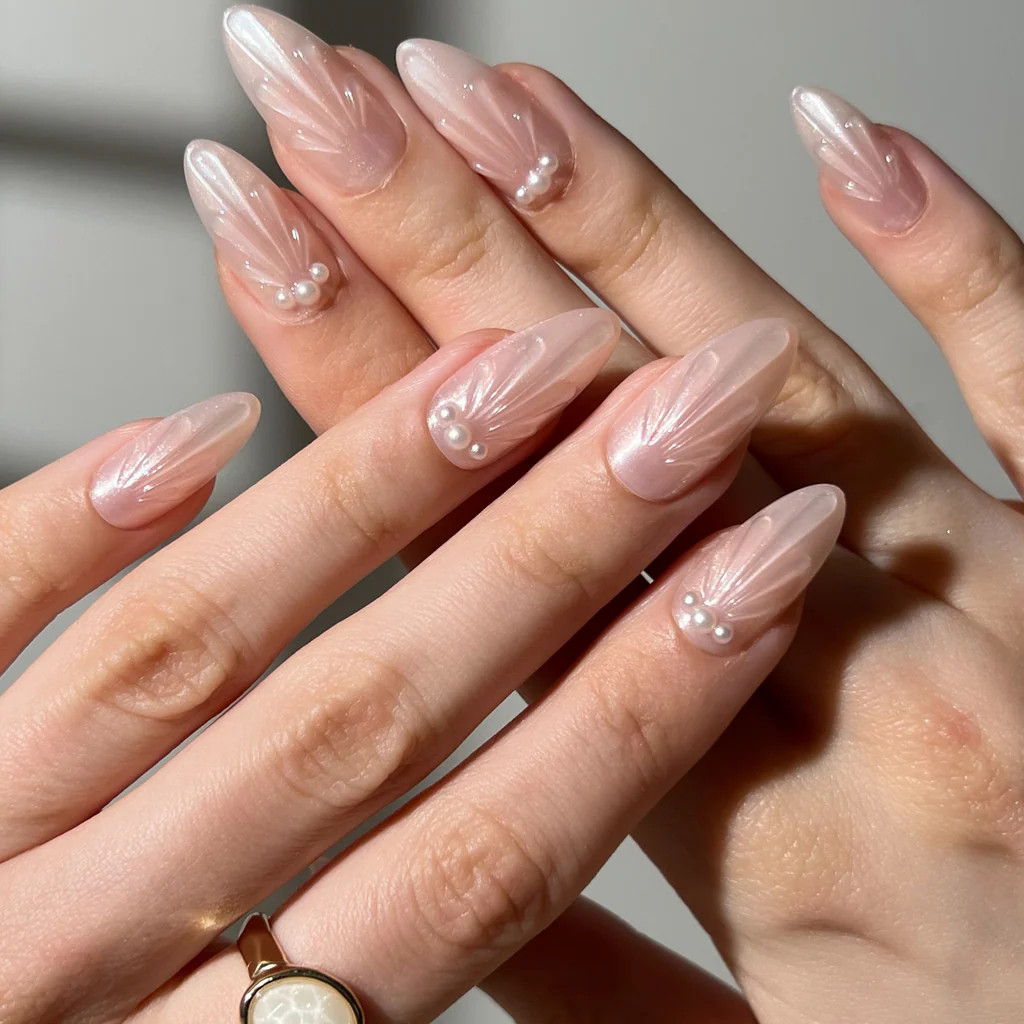 Glazed Seashell Press-On Nails | PaintLab