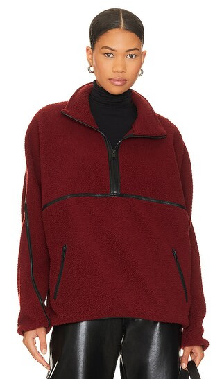 Helsa Fleece Jacket in Syrah | Revolve Clothing (Global)