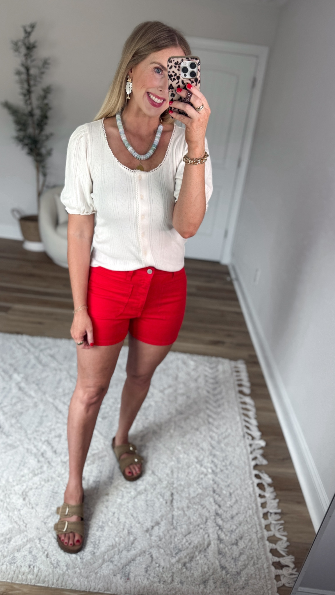 Weekend Walmart Wins try-on
Pointelle top- small
Red patch pocket shorts- run a little small!

#LTKmomlife #LTKootd
