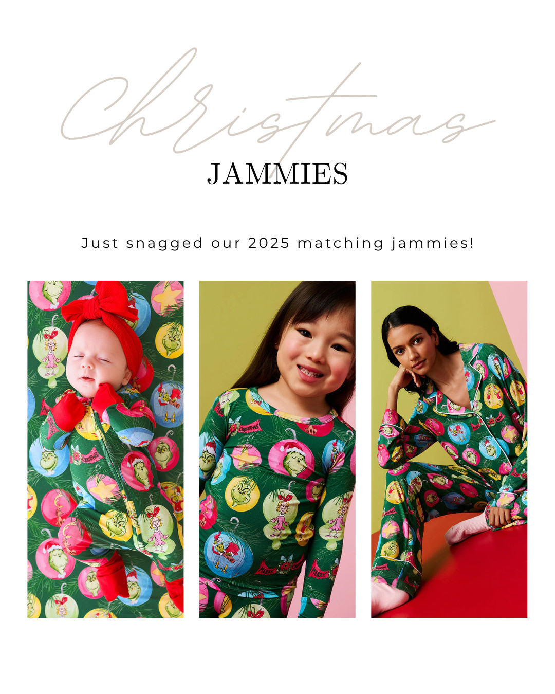 Just ordered our Christmas matching pajamas! We LOVE The Grinch in this house, so we had to shop their official, licensed Grinch collab for this year. 

Plus, they're bamboo pajamas... meaning we can wear FOREVER! Who says Christmas pajamas should only be worn on Christmas?!  

 

#LTKSeasonal #LTKKids #LTKFamily