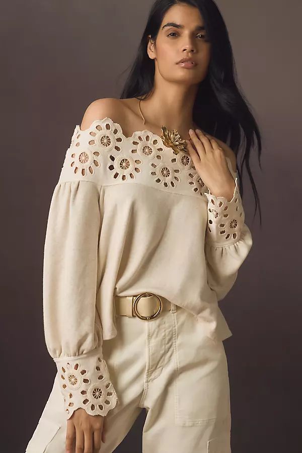 Eyelet Babydoll Blouse | Anthropologie (US)