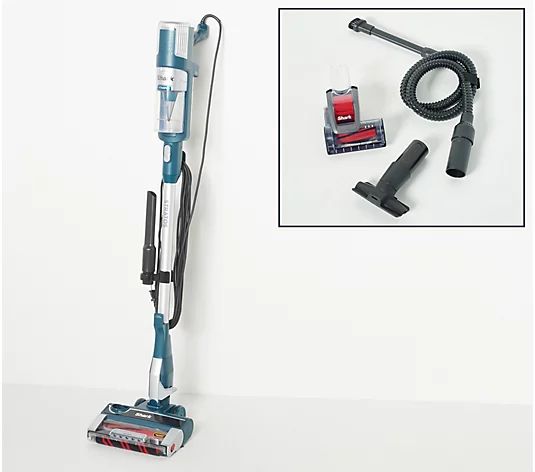 Shark Stratos PowerFins HairPro and DuoClean Vacuum with 4 Tools - QVC.com | QVC