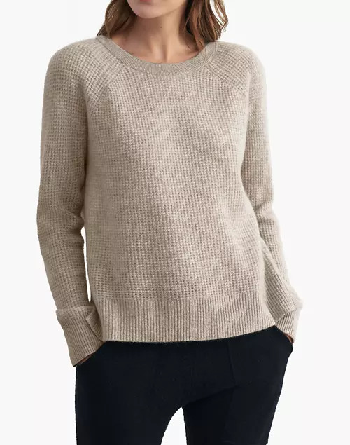 White + Warren Cashmere Thermal Sweatshirt | Madewell