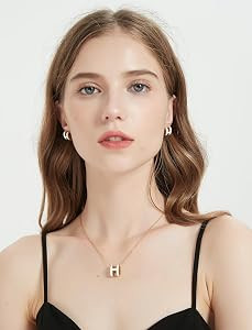 iALTERLL Classic Design 1:1 Big Size18K Gold Plated Necklace Earrings Set Colorful Color Optional... | Amazon (US)