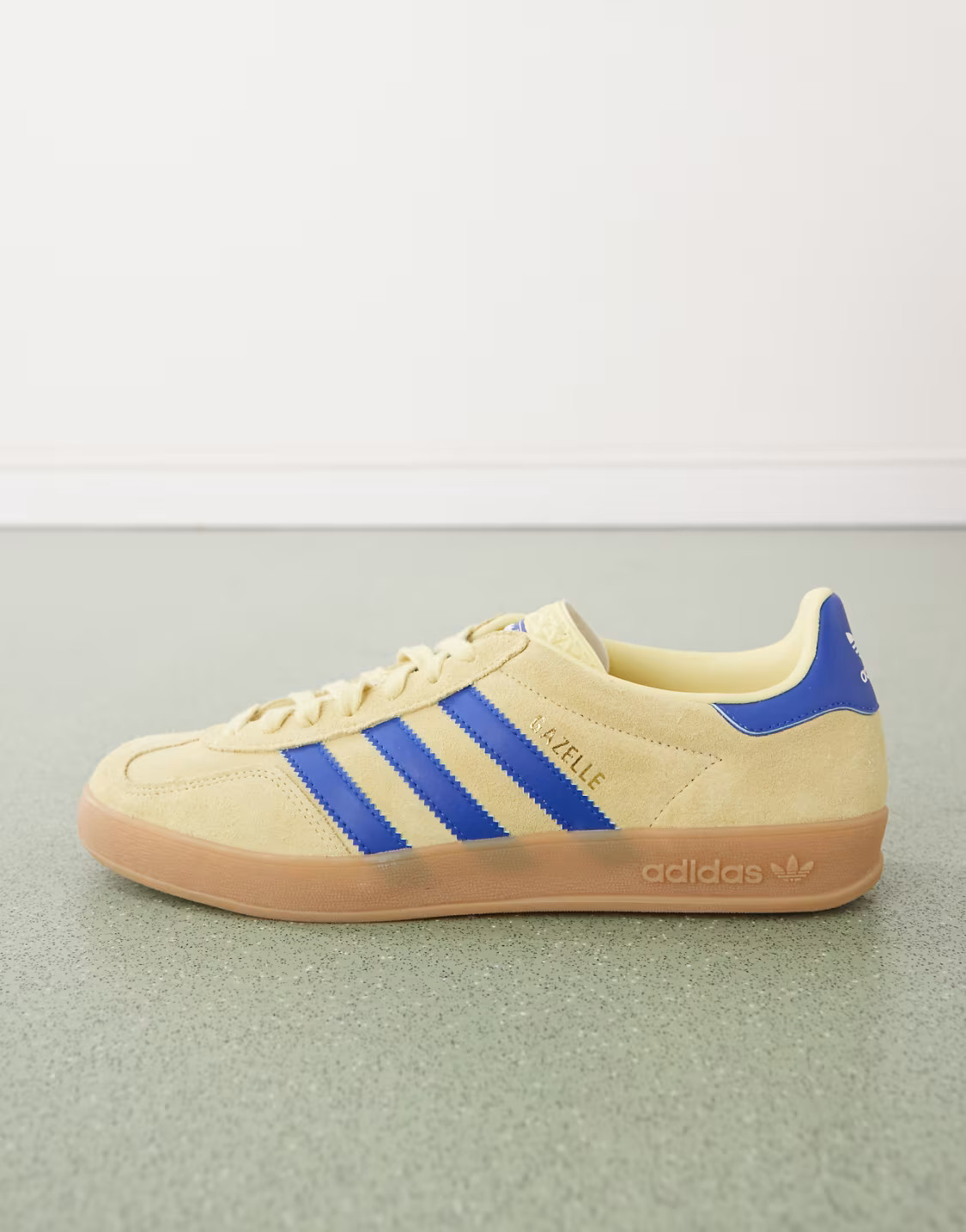 adidas Originals Gazelle Indoor sneakers in yellow and blue | ASOS | ASOS (Global)