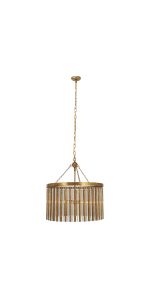 Deco 79 Metal Crystal Embellishments 6 Light Chandelier with Link Style Chain, 22" x 22" x 25", G... | Amazon (US)