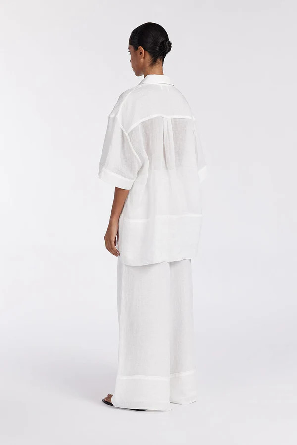 KAI WHITE RAMIE RESORT PANT | DISSH