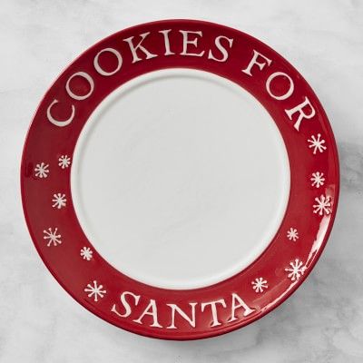 Cookies for Santa Plate | Williams-Sonoma
