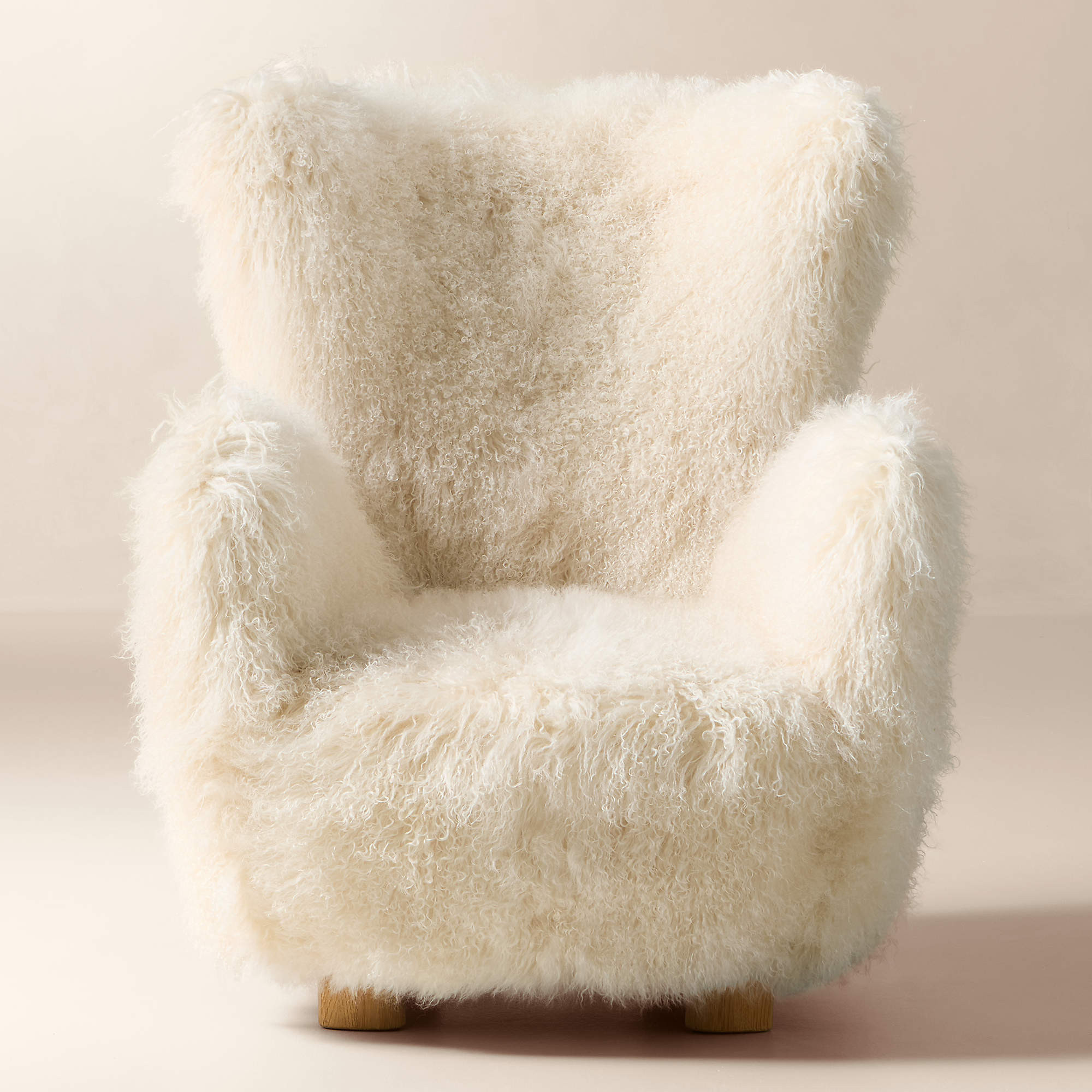 Bozzi Mongolian Sheepskin Chair + Reviews | CB2 | CB2
