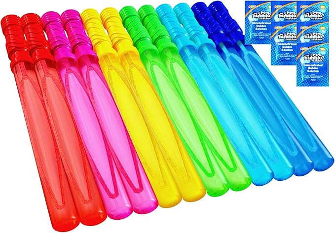 JOYIN 36 Pack 14.6’’ Big Bubble Wands Bulk, Bubble Blower for Kids, Party Favors, Easter, Bir... | Amazon (US)