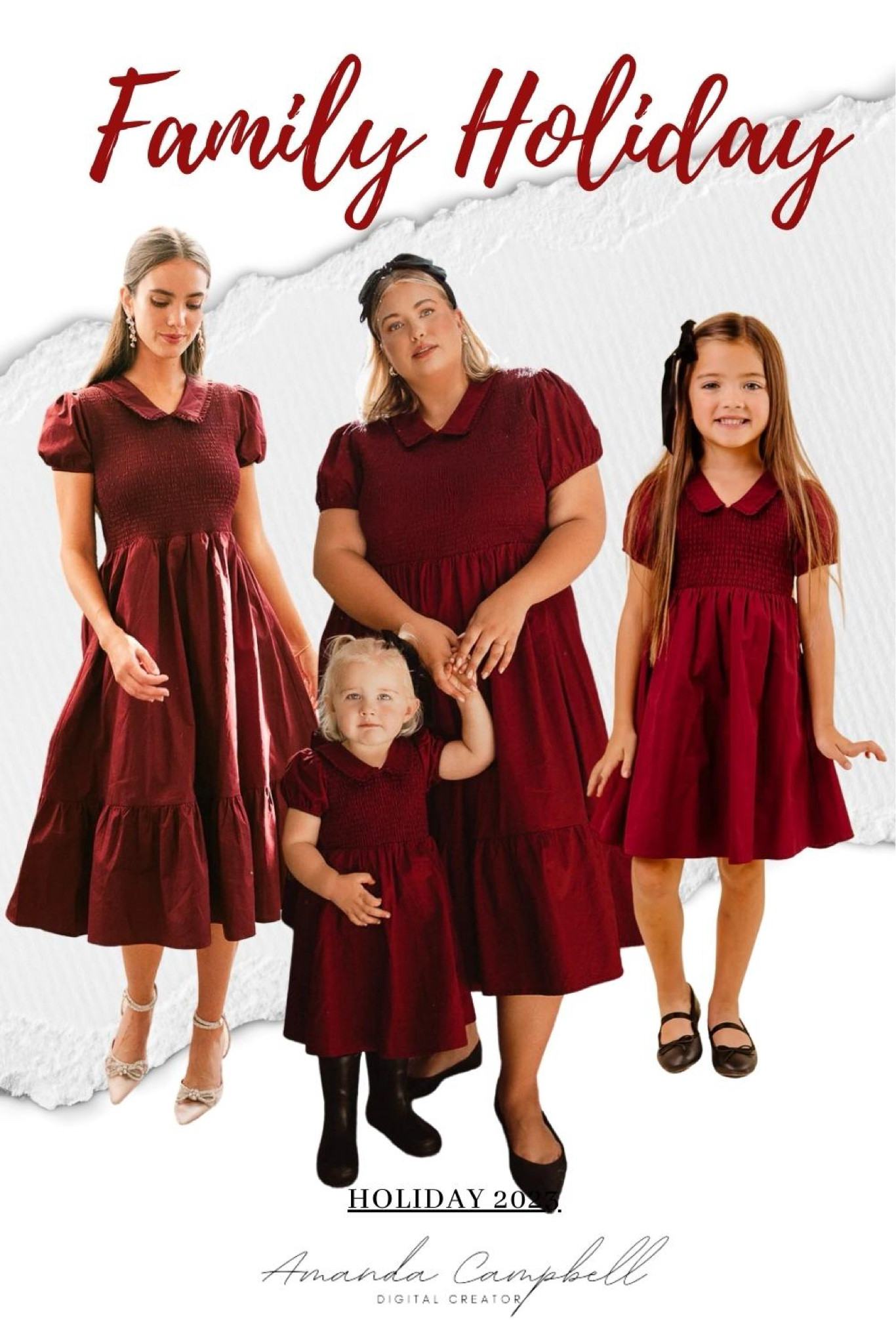 Elevate your family's holiday fashion with our exquisite matching plaid outfits. These stunning plaid dresses for the ladies feature elegant smocked bodices with puffed sleeves, providing a touch of sophistication and charm. The elastic stretch back ensures a comfortable and flattering fit for every lady in your family.

In addition to the smocked bodice, our dresses also come with a hidden zipper, making it easy to slip into this classic piece. The V-neck and Peter Pan collar add an element of timeless grace and femininity, making these dresses an ideal choice for holiday gatherings and special events.

What makes these outfits truly exceptional is that they aren't just limited to the women in the family. They come in matching styles for your daughter and baby as well, creating a coordinated and heartwarming family look. Imagine the delight in capturing those memorable family photos, where everyone is dressed in the same charming plaid pattern, symbolizing your unity and love for one another.

With these plaid dresses, you're not just dressing up for the holidays; you're making a statement about the bond and togetherness that define your family. You'll be the center of attention and admiration at any event you attend, radiating style, elegance, and the spirit of the season. Make this holiday season truly special with matching family plaid outfits that leave a lasting impression.

#LTKHoliday #LTKSeasonal #LTKstyletip