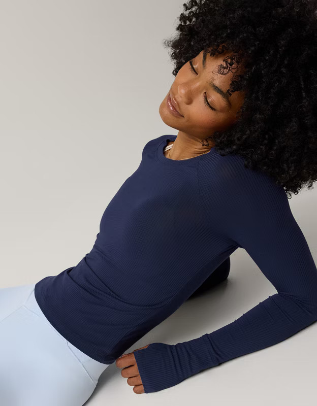 OFFLINE By Aerie Thumbs Up Ribbed T-Shirt | Aerie