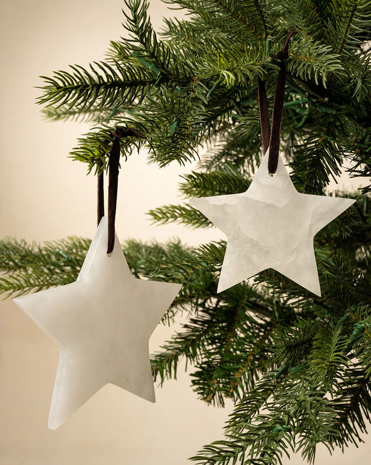 Alabaster Star Ornaments (Set of 2) | McGee & Co. (US)