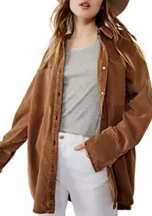 Baby Cord Button Down Top | Belk