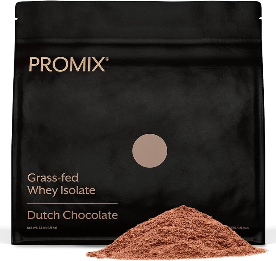 Promix Whey Protein Isolate Powder, Chocolate - 2.5lb - Grass-Fed & 100% All Natural - ­Post Wor... | Amazon (US)