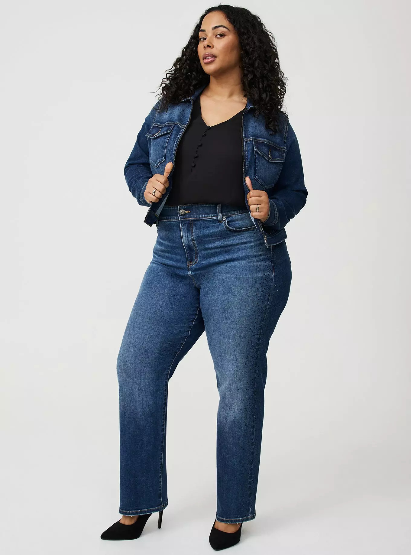 Zip Front Trucker Jacket | Torrid (US & Canada)