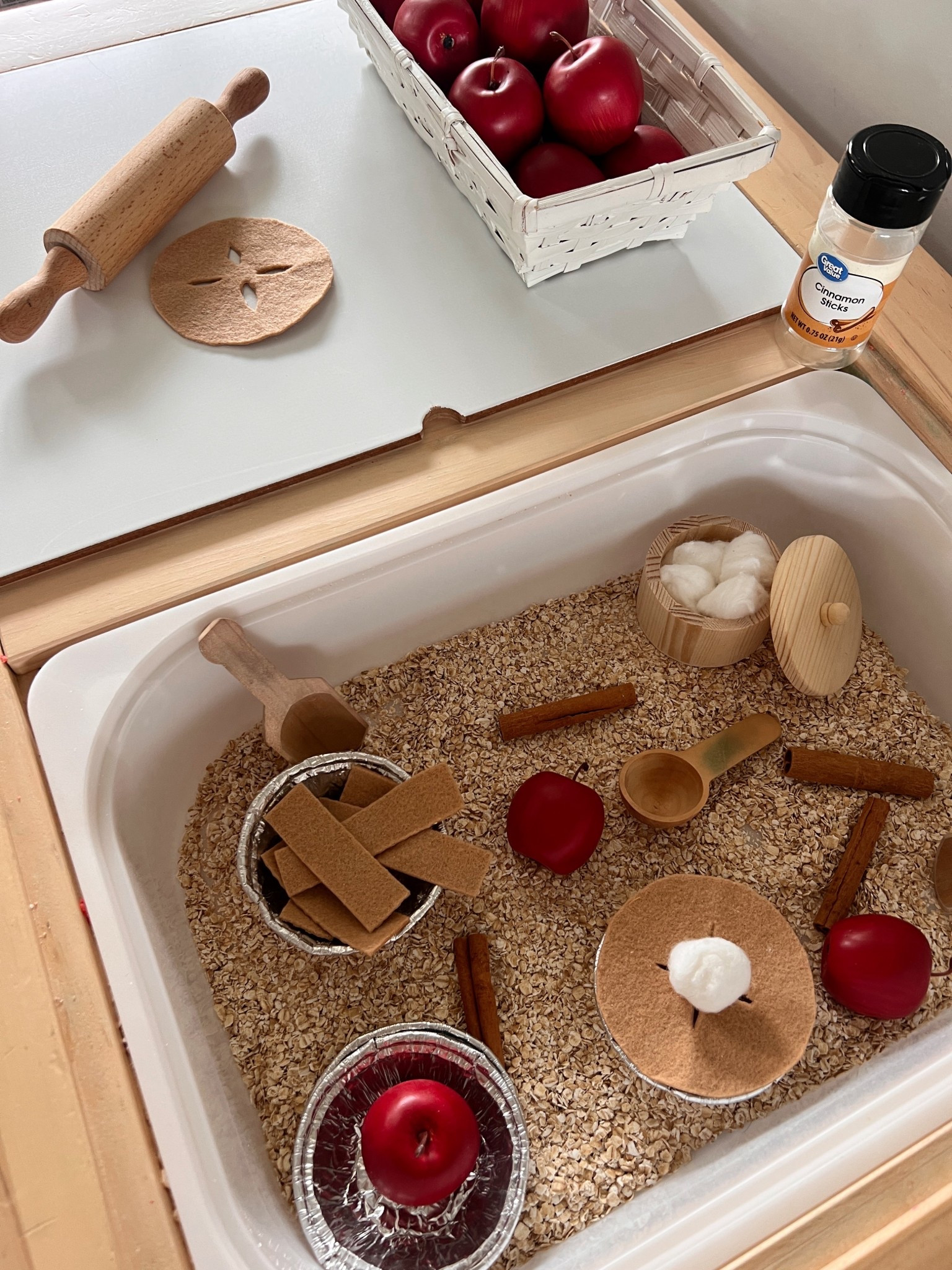 Apple Pie Sensory Bin 🍎🥧

#LTKKids #LTKSeasonal #LTKFamily