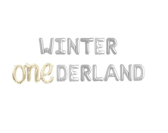 Winter Onederland Balloon Banner Winter 1st Birthday First - Etsy | Etsy (US)