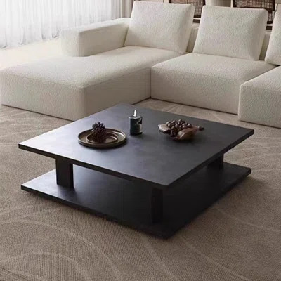 Modern minimalist solid wood coffee table. | Wayfair North America