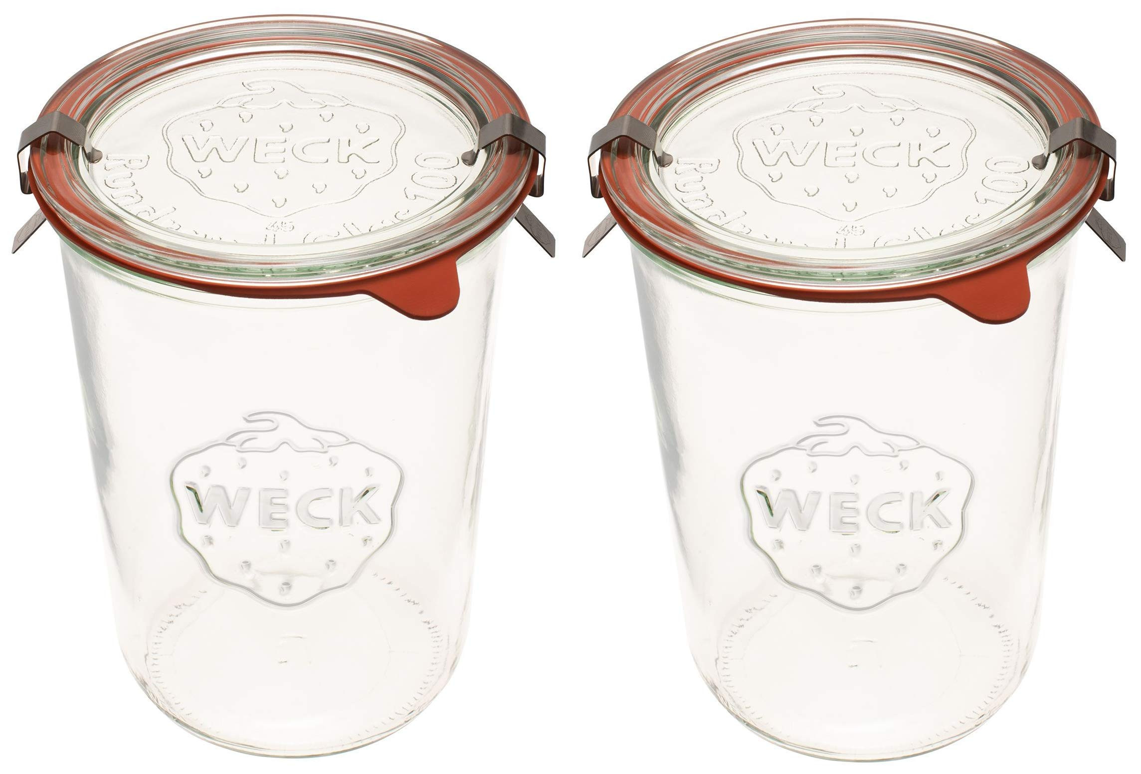 Weck Canning Jars 743-28.7 fl. oz Weck Mold Jars made of Transparent Glass - Eco-Friendly Canning... | Amazon (US)