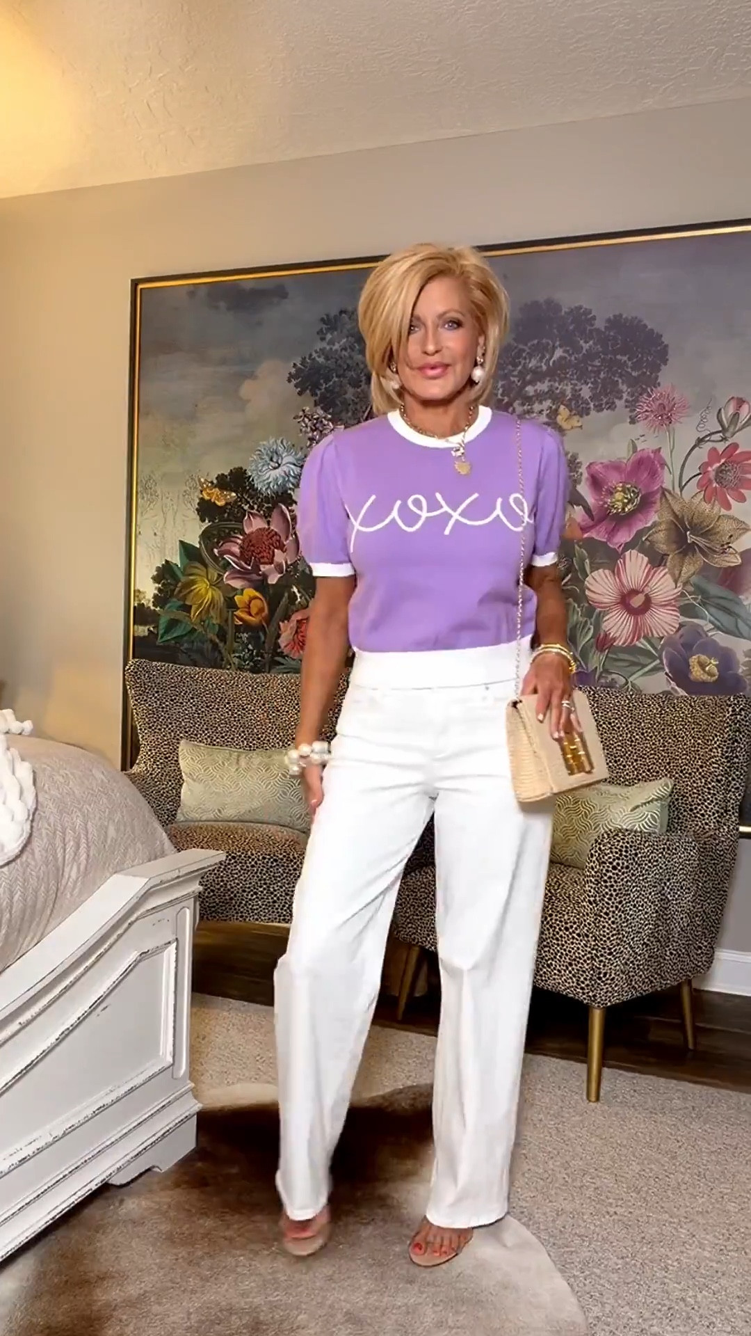 Links are below ⬇️ 🩷
Sizes I’m wearing 
Tops/med 
Pants 6/med
Lip color l/Pure Envy

#LTKFindsUnder50 #LTKOver40 #LTKSeasonal