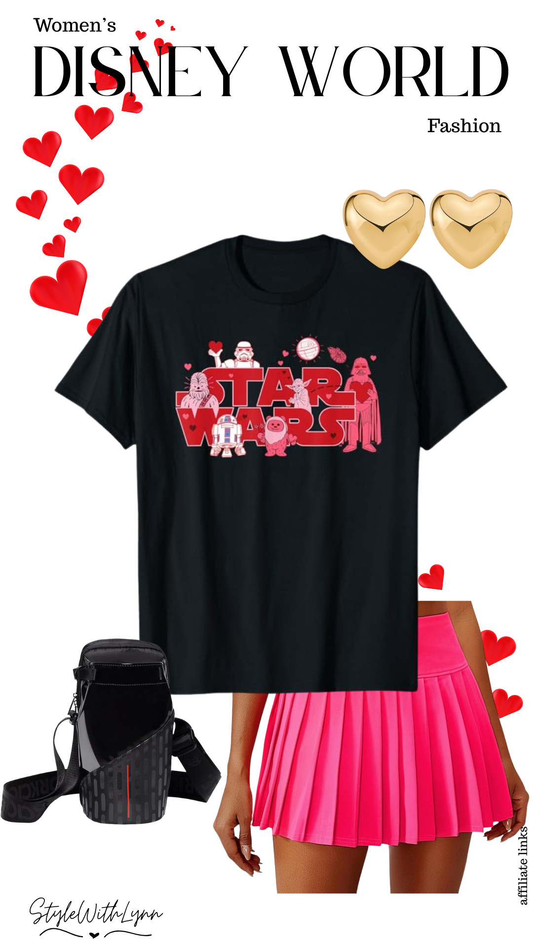 Valentine’s Day, but make it galactic! 💘✨ This Star Wars inspired Valentine’s tee is the perfect mix of fandom and fun, paired with a hot pink skort for a bold pop that totally stands out in the parks. Gold heart earrings add a sweet touch, while the Darth Vader–inspired Corkcicle bag brings in just the right amount of edge. A comfy, statement-making Disney World outfit that’s perfect for Hollywood Studios or any park day.💫💕



Star Wars Valentine outfit, Disney World Valentine’s Day outfit women, Star Wars Disney outfit women, Hollywood Studios outfit ideas, Valentine’s Day Disney parks look, Star Wars inspired outfit, pink skort Disney outfit, Corkcicle Star Wars bag, Darth Vader Corkcicle, Disney park outfit women, Valentine Disney outfit ideas, fandom Disney outfit, cute Star Wars outfit women, comfortable Disney World outfit 

 #LTKootd #LTKSeasonal #LTKTravel