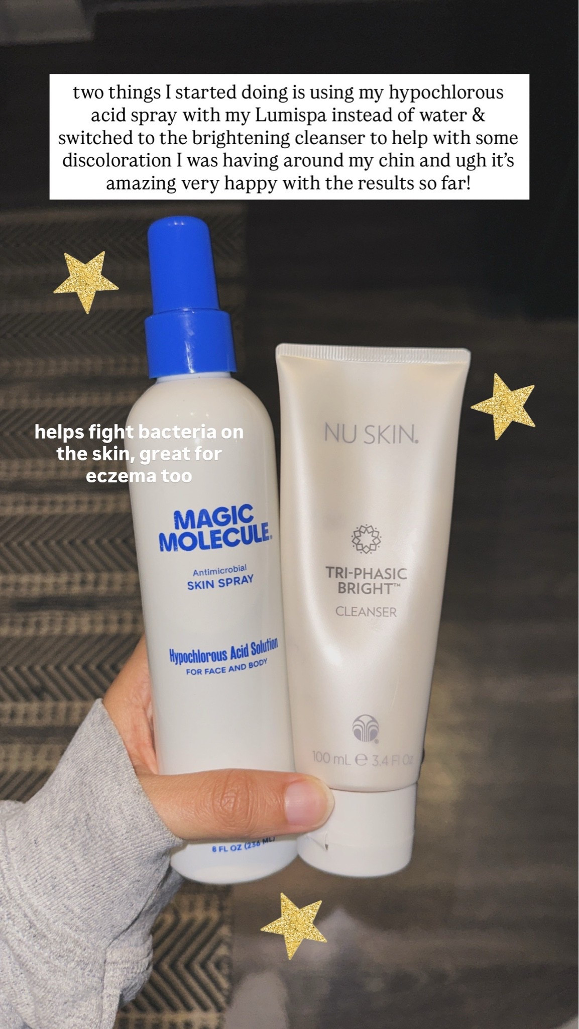 Using hypochlorous acid spray with my Lumispa is amazing! Helps fight bacteria !
Skincare routine

#LTKgrwm #LTKselfcare #LTKBeauty