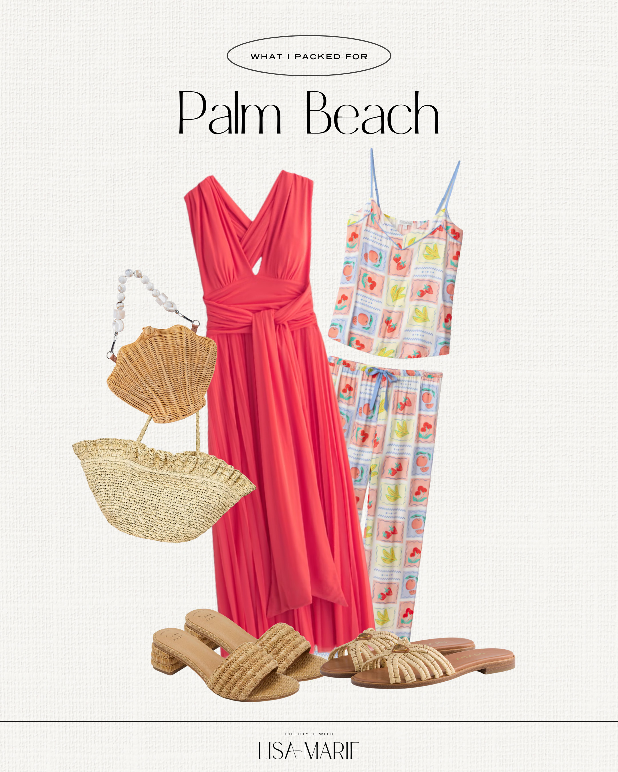 What I packed for my Palm Beach vacation! Dresses for spring and summer, vacations, resorts and date nights. Cute and comfortable pajamas. Neutral straw purses, clutches, totes, bags, shoes, heels, wedges and slides.  

 

#LTKSeasonal #LTKPetite #LTKTravel
