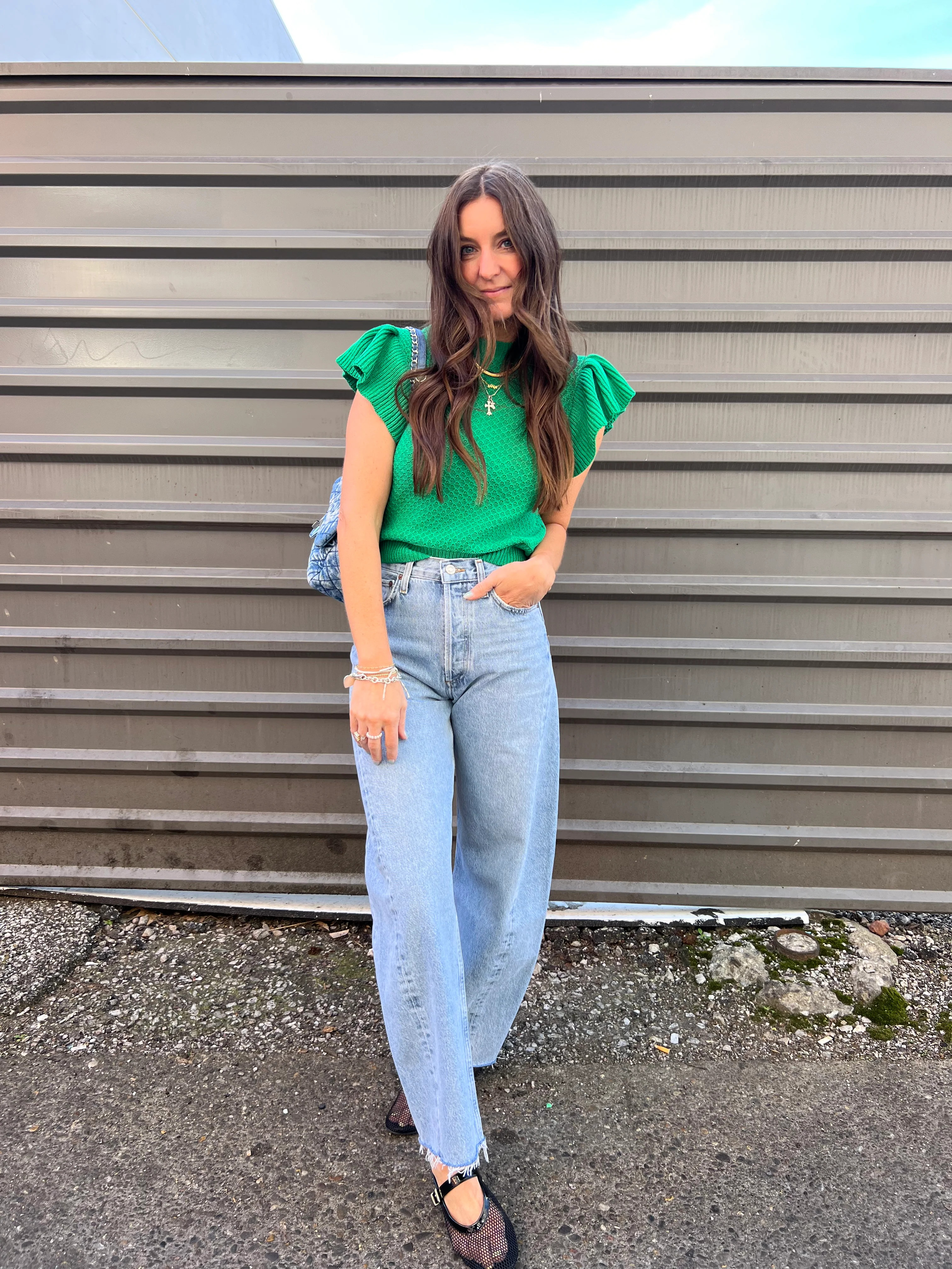 AGOLDE LUNA HIGH RISE PIECED DENIM JEANS - THE HIP EAGLE BOUTIQUE | The Hip Eagle