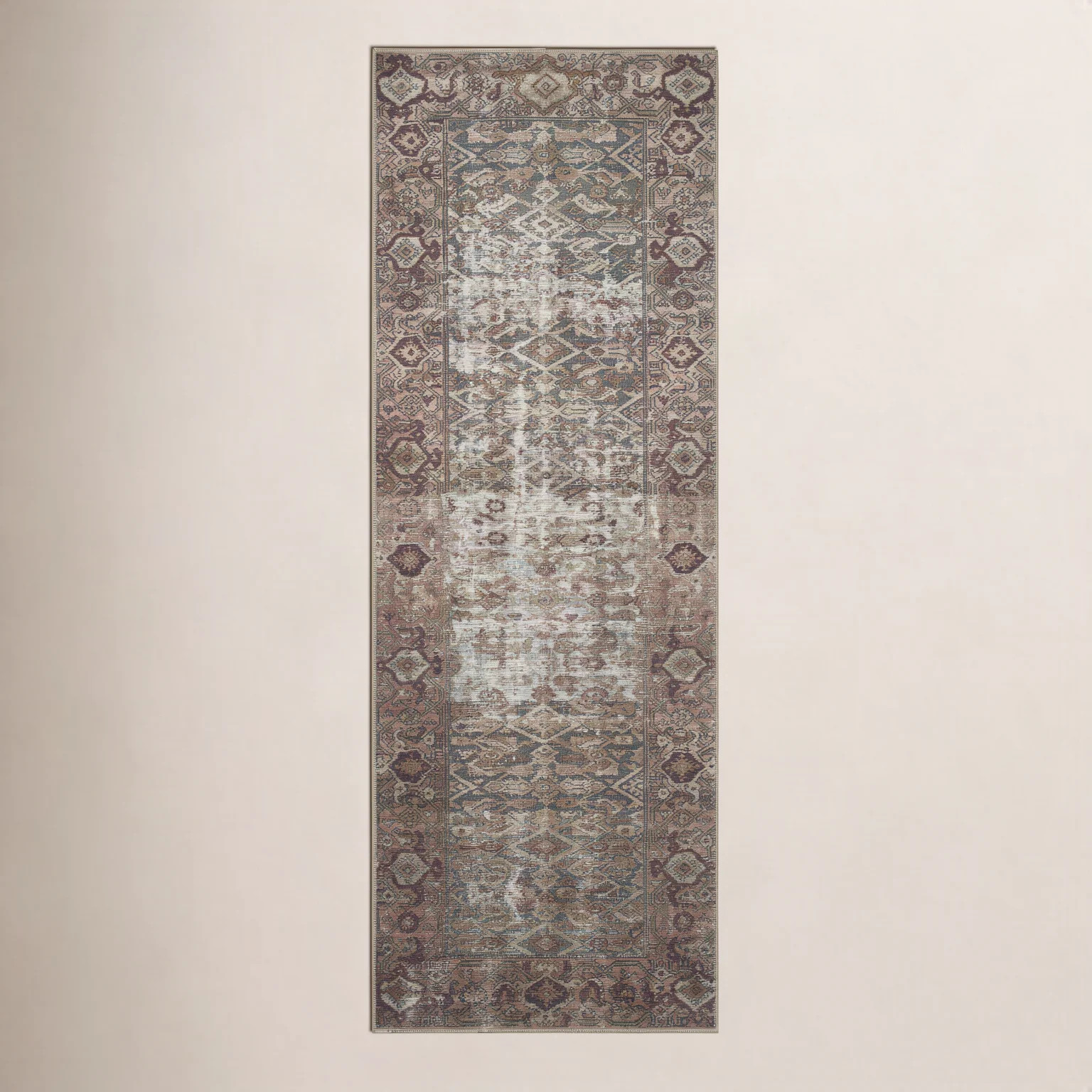 Georgie Oriental Moss/Salmon Area Rug | Wayfair North America