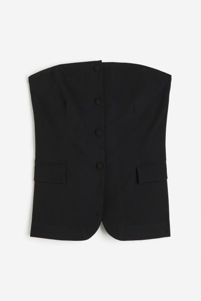 Buttoned corset-style top | H&M (UK, MY, IN, SG, PH, TW, HK)