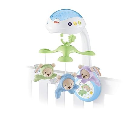 Fisher-Price CDN41 Butterfly Dreams 3-in-1 Projection Mobile, New-Born Baby Light Projector Cot M... | Amazon (UK)