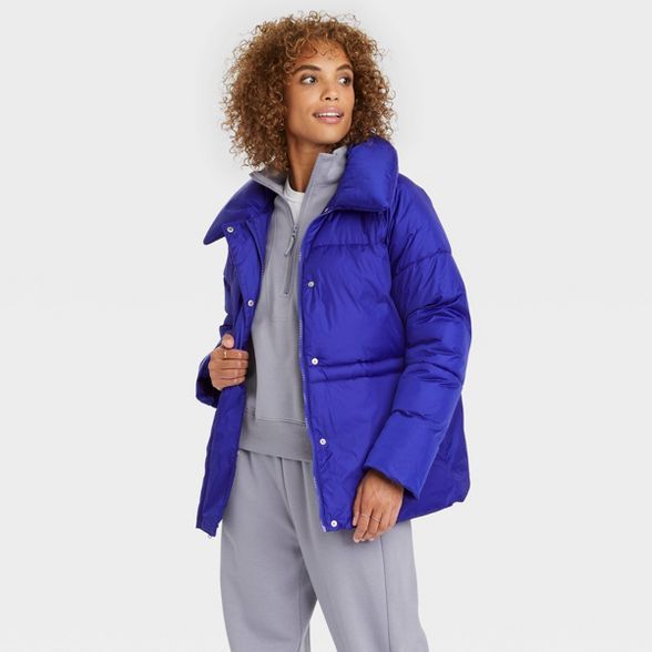 Women's Medium Length Matte Puffer Jacket - A New Day™ | Target