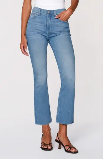 DL1961 Bridget Instasculpt Raw Hem High Waist Ankle Bootcut Jeans in East Port at Nordstrom Rack, Size 29 | Nordstrom Rack