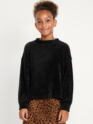 Cozy Mock-Neck Chenille Sweater for Girls | Old Navy (US)