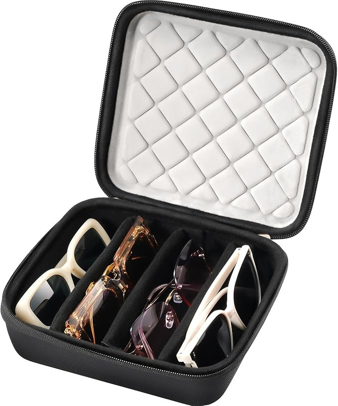 ProCase Hard Shell Travel Sunglasses Organizer, Portable Multiple Glasses Case for Travelling | Amazon (US)