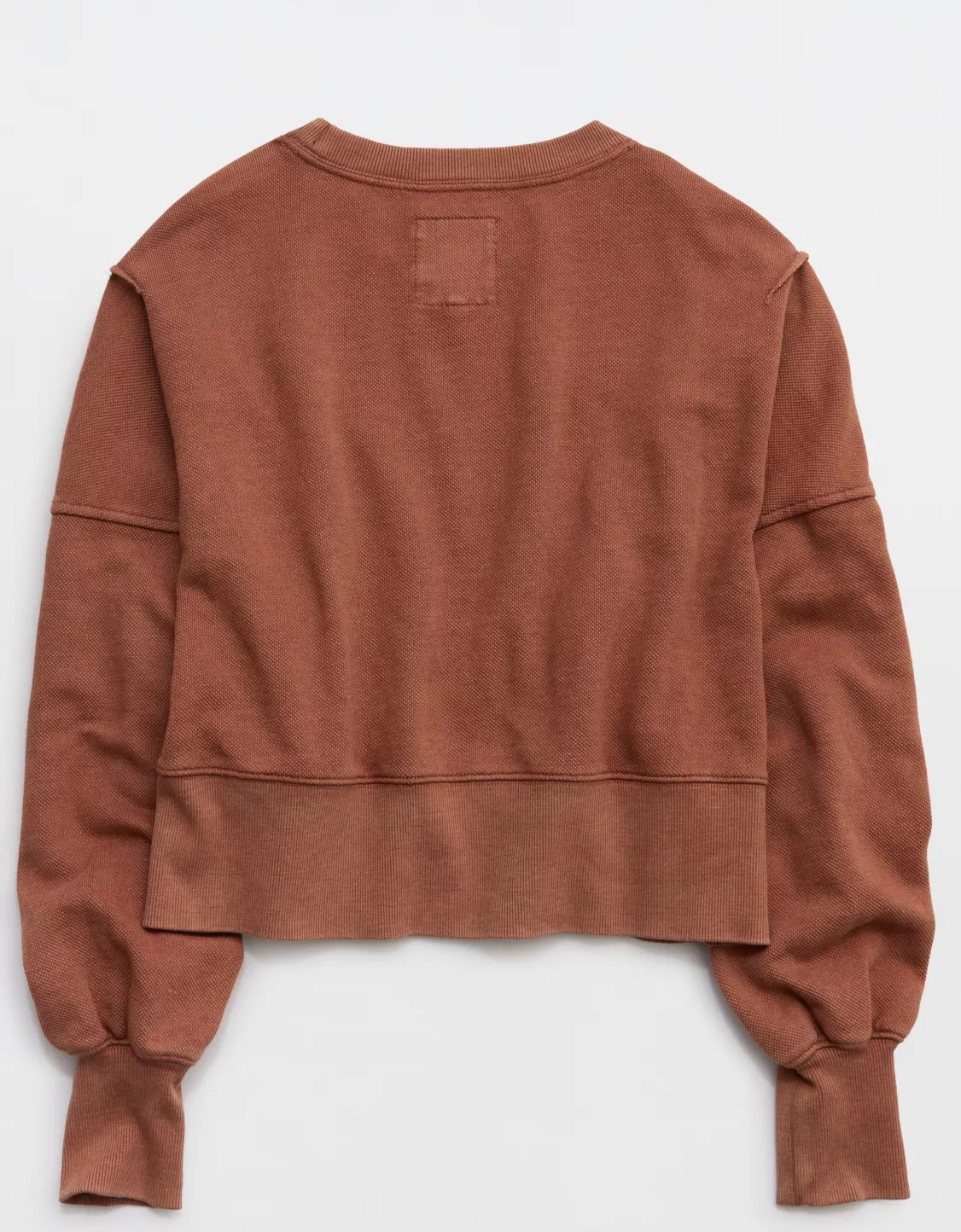 Aerie Classic Crew Textured Sweatshirt | Aerie
