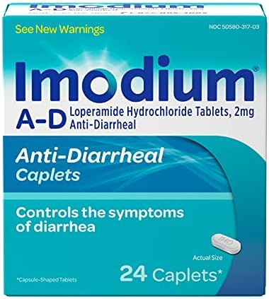Imodium A-D Diarrhea Relief Caplets with Loperamide HCI, 24 ct. | Amazon (US)
