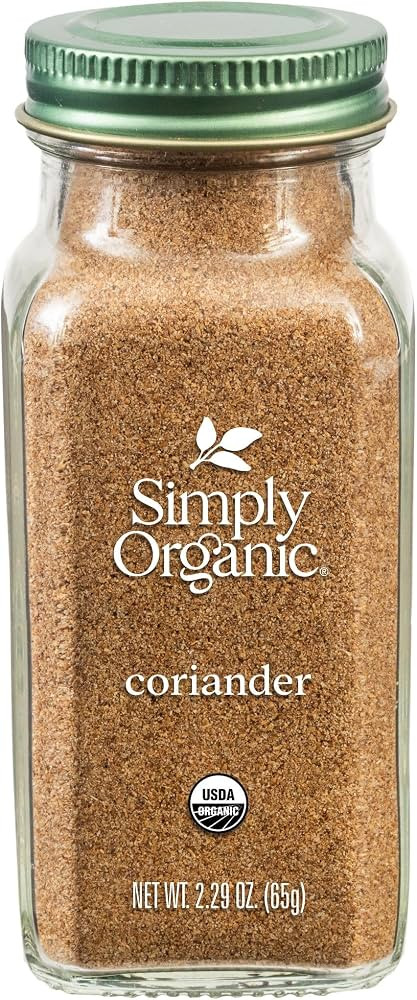 Simply Organic Ground Coriander Seed, 2.29-Ounce, Rich, Warm Earthy Yet Fruity Flavor, Bright Aro... | Amazon (US)